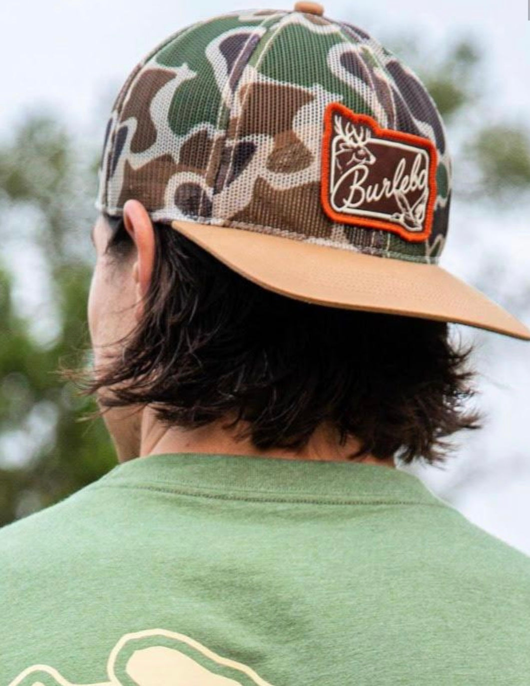 Burlebo Camo Mesh Patch Logo Hat