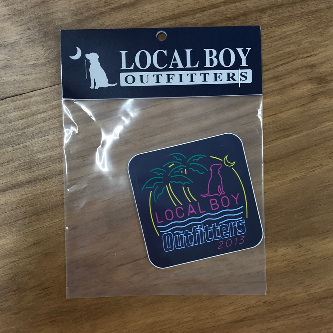 Local Boy Neon Lights Decal