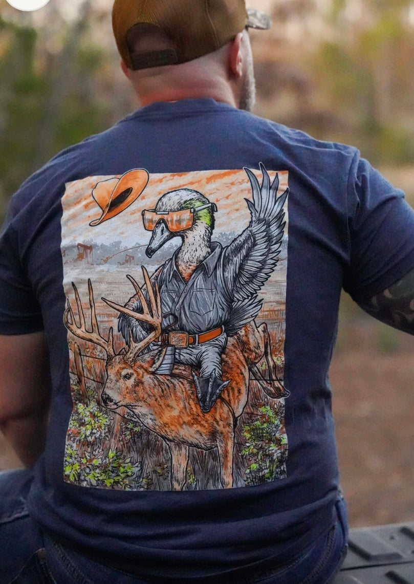 Combat Waterfowl Buckin Cotton T-Shirt