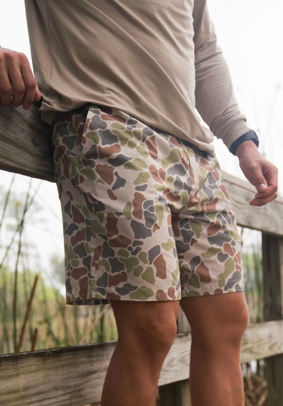 Burlebo Everyday Shorts- Driftwood Camo