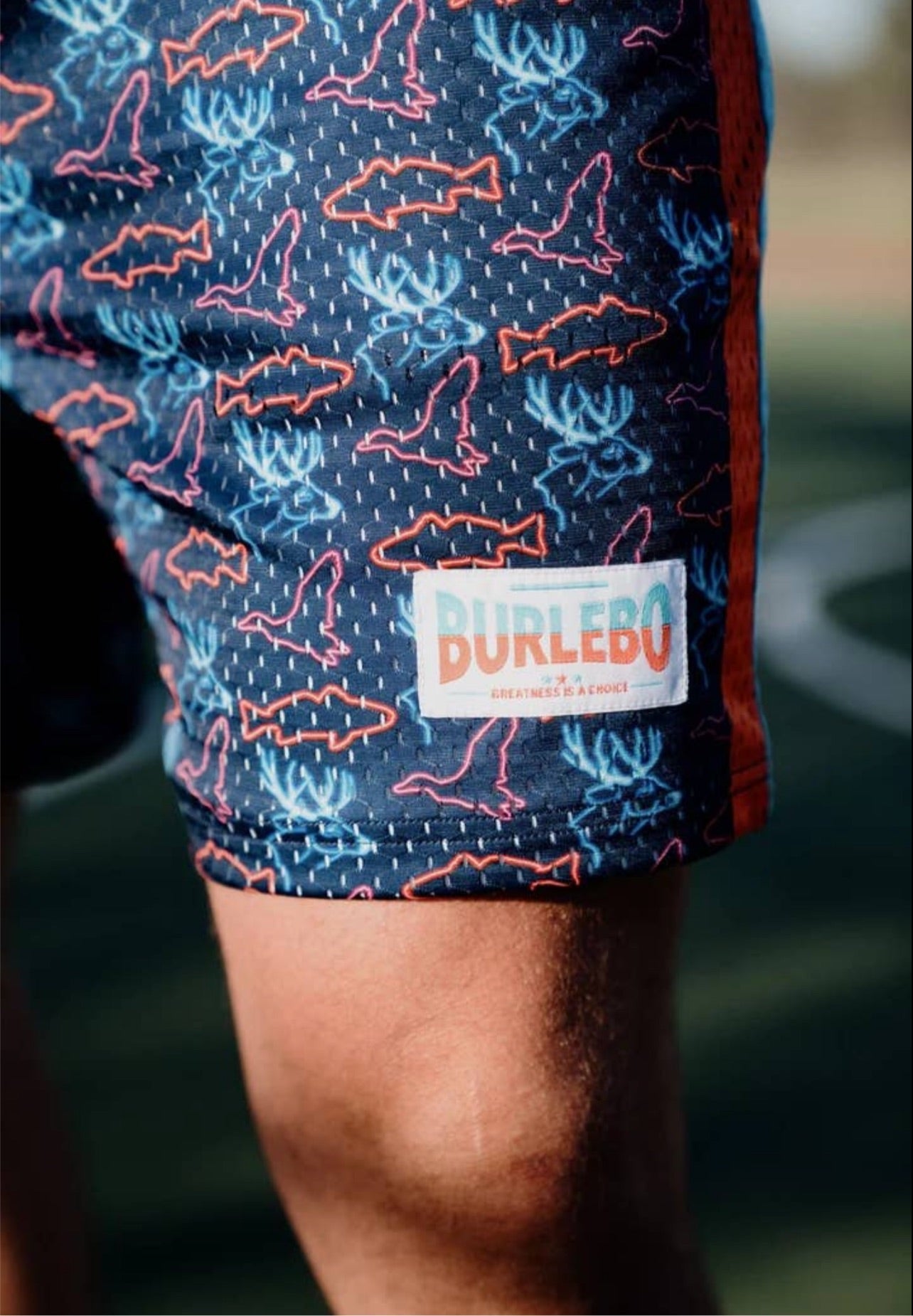 Burlebo Mesh Shorts-Neon Outdoors