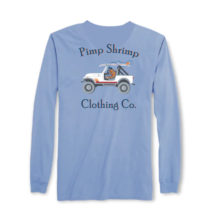 Pimp Shrimp Long Sleeve Off Road T-Shirt