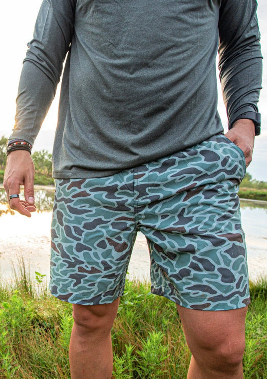 Burlebo Everyday Shorts- Retro Duck Camo