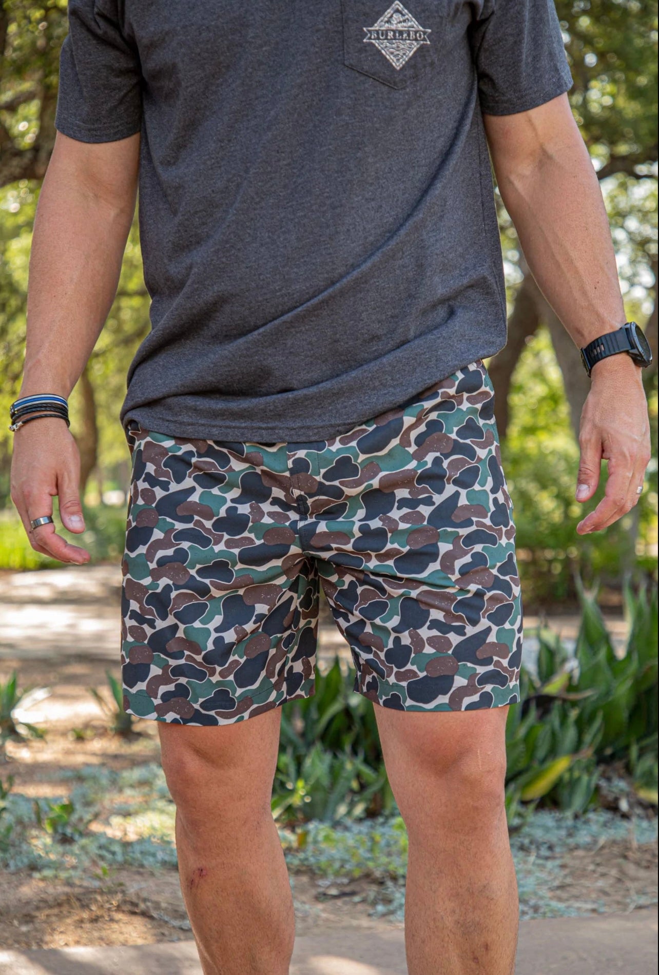 Burlebo Everyday Shorts - Throwback Camo